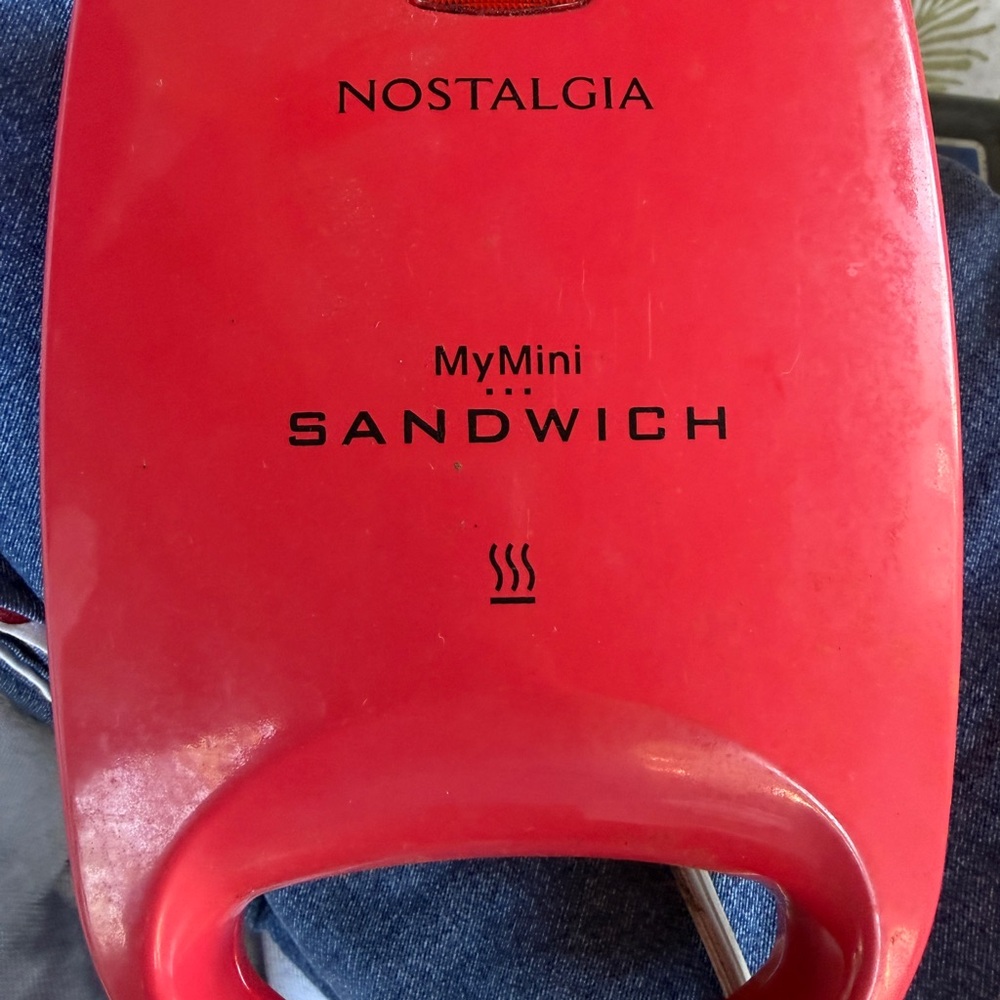 Nostalgia Red MyMini Sandwich Maker